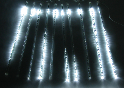 Obrázek z Světelné LED rampouchy, padající sníh venkovní - 50 cm/8 ks 