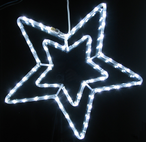 Obrázek z Vánoční LED osvětlení hvězda velká 72 cm - dekorace na okno, dveře, výlohu 