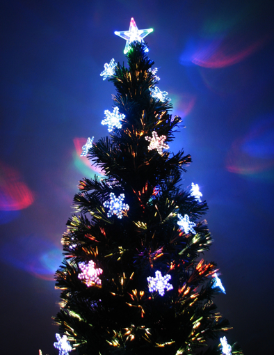 Obrázek z Svítící Vánoční LED stromeček, strom 180 cm s optickým vláknem 