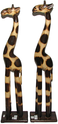 Obrázek z Dřevěná soška žirafa 60cm 