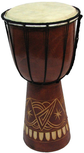 Obrázek z Buben djembe, bongo velký 30cm - zdobený 