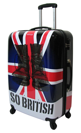 Obrázek z Cestovní kufr ABS vel. L - PC potisk So British 
