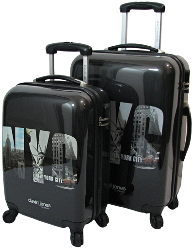 Obrázek z Cestovní kufry sada 2 ks ABS - PC potisk New York 