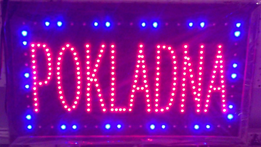 Obrázek z Světelná LED reklama, poutač - POKLADNA 