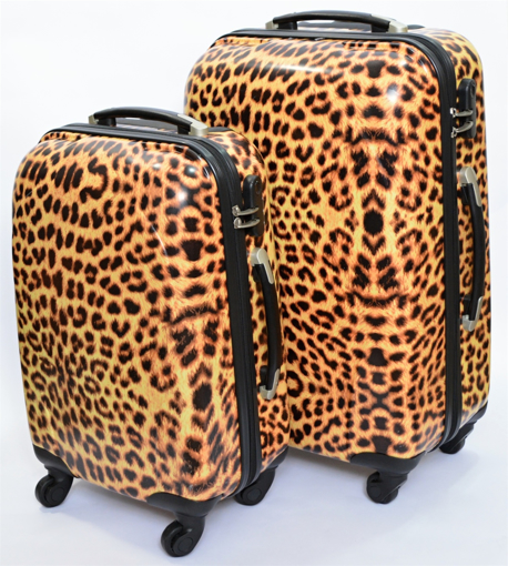 Obrázek z Cestovní kufry sada 2 ks ABS - Leopard 