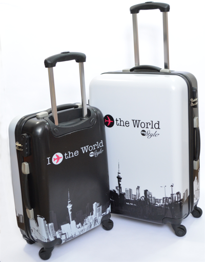 Obrázek z Cestovní kufry sada 2 ks ABS - I FLY THE WORLD 