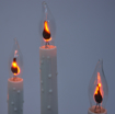Obrázek z Vánoční osvětlení svícen - hořící dekorace za okno 7ks 