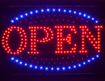Obrázek z Světelná LED reklama, poutač - OPEN 