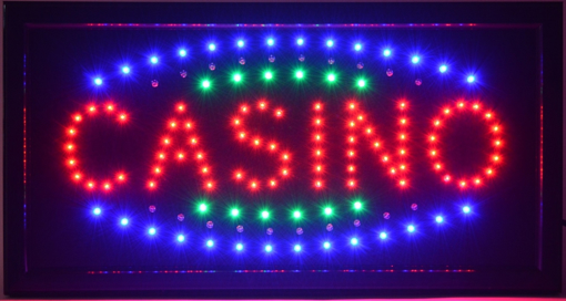 Obrázek z Světelná LED reklama, poutač - CASINO 