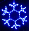 Obrázek z Vánoční LED osvětlení vločka 37 cm - dekorace na okno, dveře, výlohu 