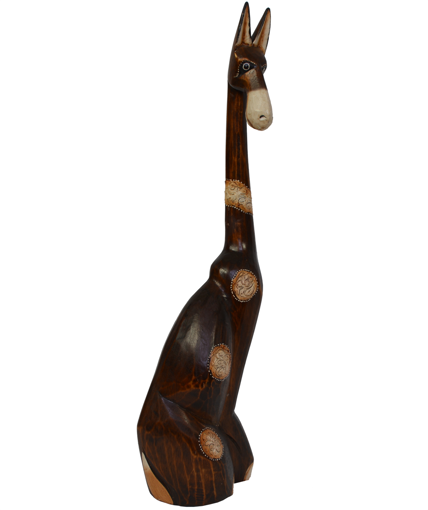 Obrázek z Dřevěná soška žirafa 60cm 