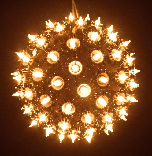 Obrázek z Vánoční dekorace koule 100 ks žárovek 