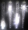 Obrázek z Světelné LED rampouchy 3,7m-efekt padajícího sněhu, 8 rampouchů 23 cm 