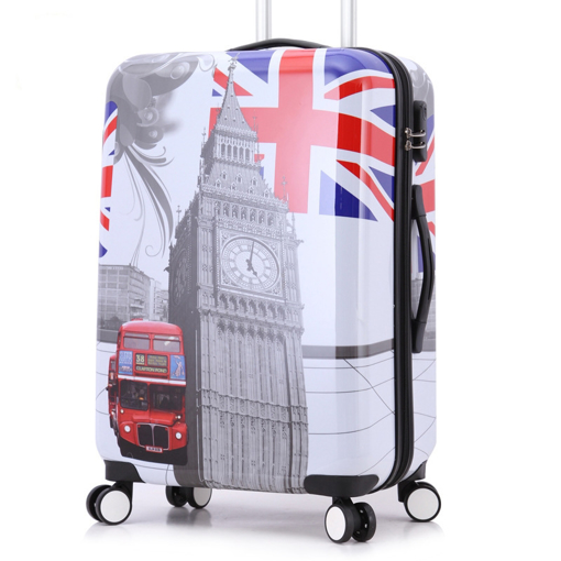 Obrázek z Cestovní kufr ABS vel. L - PC potisk Británie 2.jakost 