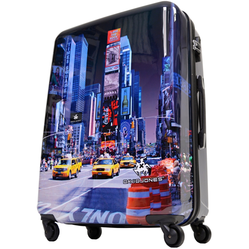 Obrázek z Cestovní kufr ABS vel. L - PC potisk Time Square 