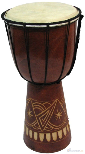 Obrázek z Buben djembe, bongo velký 40cm - zdobený 