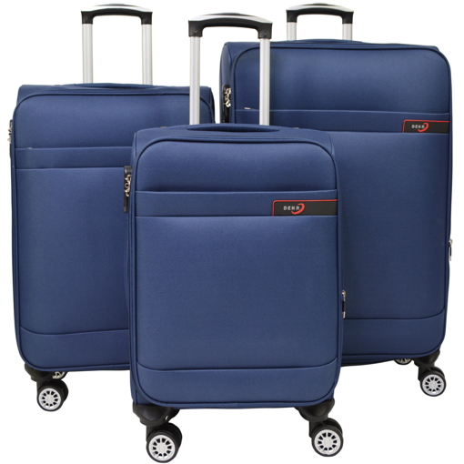 Obrázek z Cestovní kufry, luxusní sada zavazadel 3 kusy na 4 kolečkách 