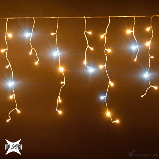 Obrázek z Vánoční osvětlení, světelné LED krápníky 210ks/6,5m s FLASH 