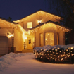 Obrázek z Vánoční osvětlení venkovní, světelné LED krápníky 630ks/25m s časovačem 