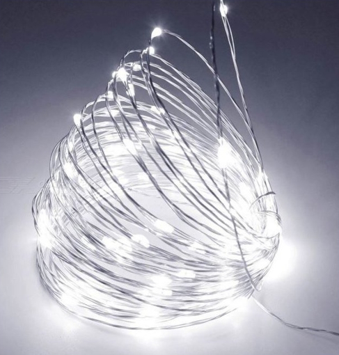 Obrázek z Dekorativní nano řetěz na baterie 50 LED/5 m 