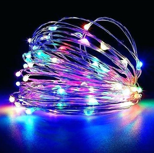 Obrázek z Dekorativní nano LED řetěz 100 LED / 10 m na baterie 