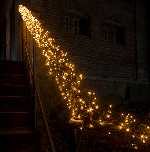 Obrázek z LED vánoční řetěz - ježek, venkovní 500 LED/15 m s flash 