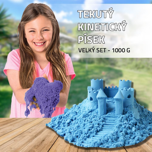 Obrázek z Tekutý kinetický písek - velký set 1000 g 