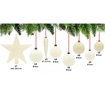 Obrázek z Sada vánočních koulí 33 ks + špice na stromeček 
