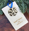 Obrázek z Dřevěné vánoční přání s ozdobou na stromeček 