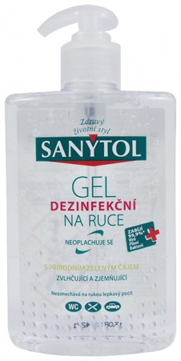 Obrázek z SANYTOL 250ml Antibakteriální gel na ruce 