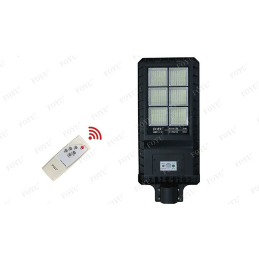 Obrázek z Solární LED lampa na dálkové ovládání studená bíla 120w 