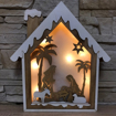 Obrázek z LED světelná dřevěná dekorace - domeček 