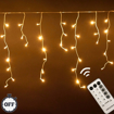 Obrázek z Vánoční osvětlení venkovní, světelné LED krápníky 1000ks/25m s časovačem a dálkovým ovládáním 