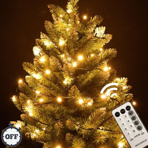 Obrázek z Vánoční LED osvětlení, světelný řetěz, venkovní 300 ks/35 m s časovačem a dálkovým ovládáním 