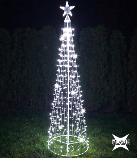 Obrázek z XXXL Vánoční stromek, 2 m/480 LED diod s flash efektem 