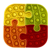 Obrázek z Pop it, puzzle, klíčenka a antistresová hračka 4v1 