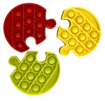 Obrázek z Pop it, puzzle, klíčenka a antistresová hračka 4v1 