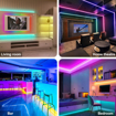 Obrázek z Chytrý RGB LED pásek, bluetooth podsvícení za televizi s úhlopříčkou do 80" a menší 