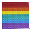 Obrázek z Pop It Rainbow MEGA JUMBO 30 cm - antistresová hračka čtverec 