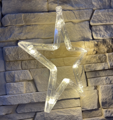 Obrázek z Vánoční LED dekorace s přísavkou - hvězda 