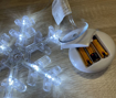Obrázek z Vánoční LED dekorace s přísavkou – svítící vločka 18 cm 