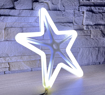 Obrázek z Vánoční LED neónová vločka 30 cm – výrazná světelná dekorace do okna i výlohy 