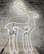 Obrázek z Neonová Venkovní Vánoční LED dekorace sob - 90cm 