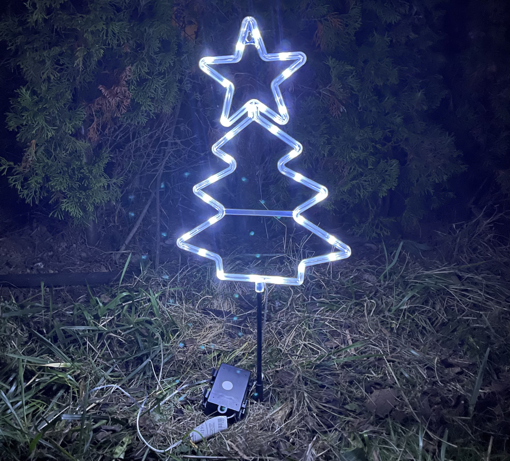 Obrázek z Venkovní nano dekorace na baterie s časovačem - strom 