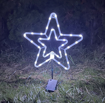 Obrázek z Venkovní nano dekorace na baterie s časovačem - hvězda 