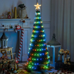 Obrázek z RGB LED vánoční strom 150 cm / 234 LED – barevné světelné efekty, dálkové ovládání a časovač 