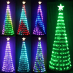 Obrázek z RGB LED vánoční strom 150 cm / 234 LED – barevné světelné efekty, dálkové ovládání a časovač 