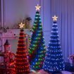 Obrázek z RGB LED vánoční strom 150 cm / 234 LED – barevné světelné efekty, dálkové ovládání a časovač 