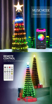 Obrázek z RGB LED vánoční strom 150 cm / 234 LED – barevné světelné efekty, dálkové ovládání a časovač 