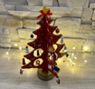 Obrázek z Kreativní dřevěný vánoční stromek s ozdobami - velikost střední 30cm 